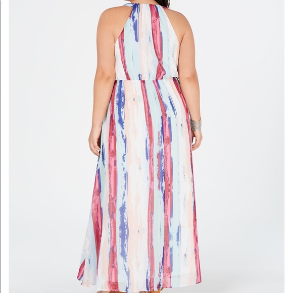 NWT Stunning Rainbow-Inspired Plus Size Maxi Dress - Picture 2 of 3